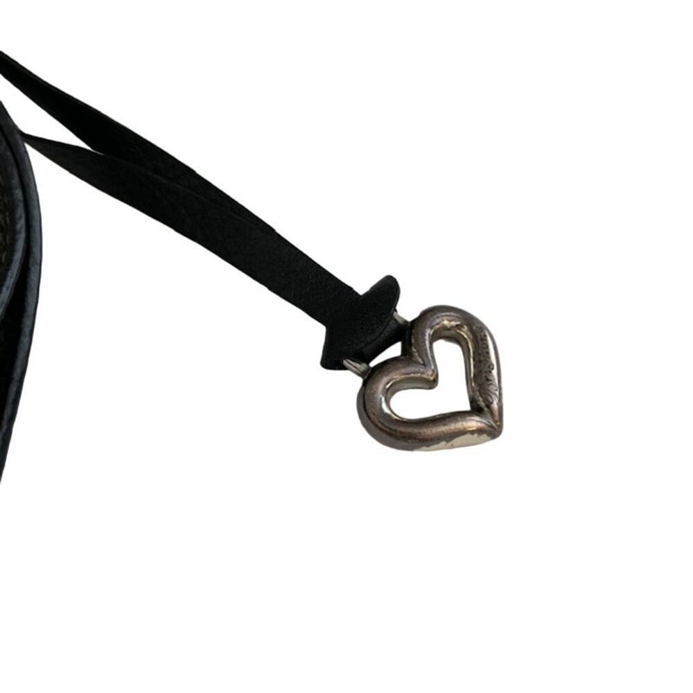 Brighton women's koda black & brown soft leather crossbody. - Picture 8 of 16